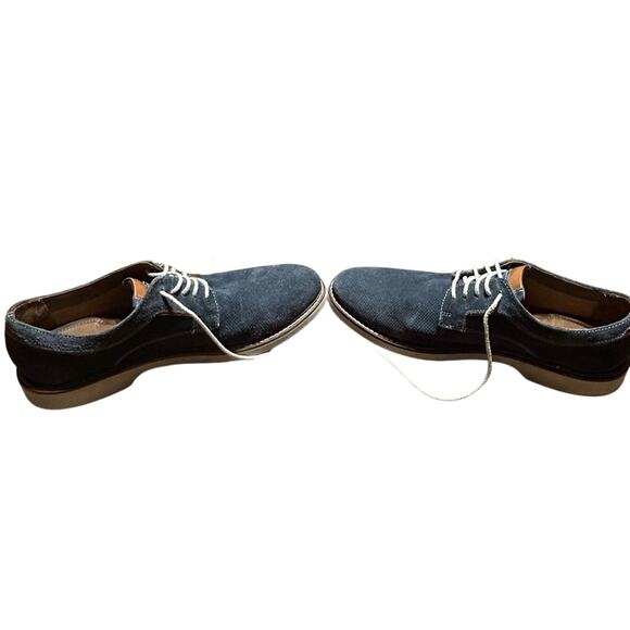 Johnston & Murphy Men\'s Dark Blue Suede Oxfords size 10M